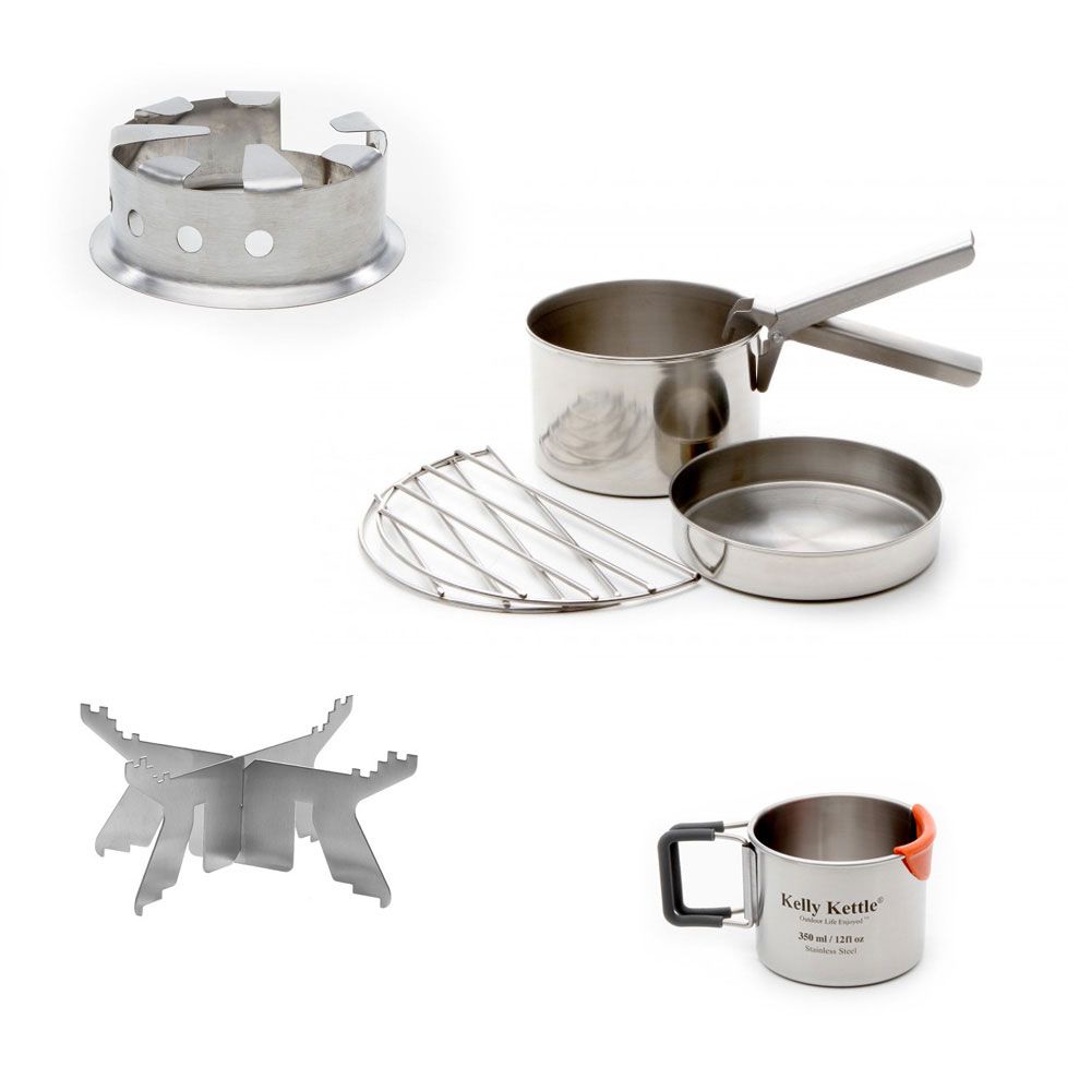 'Trekker' Stainless Steel Kettle & Kit