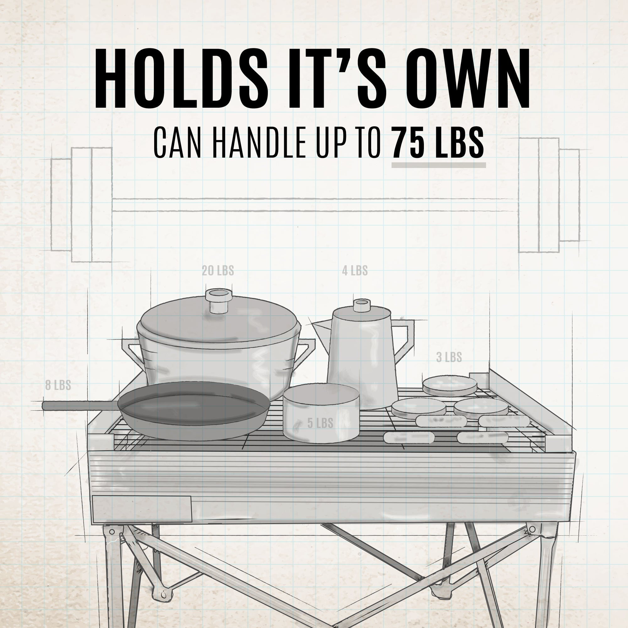 Quad-Fold Grill Grate